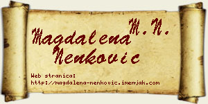 Magdalena Nenković vizit kartica